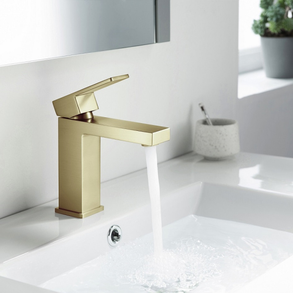 Смеситель для раковины Timo Selene золото матовое 2061/17F